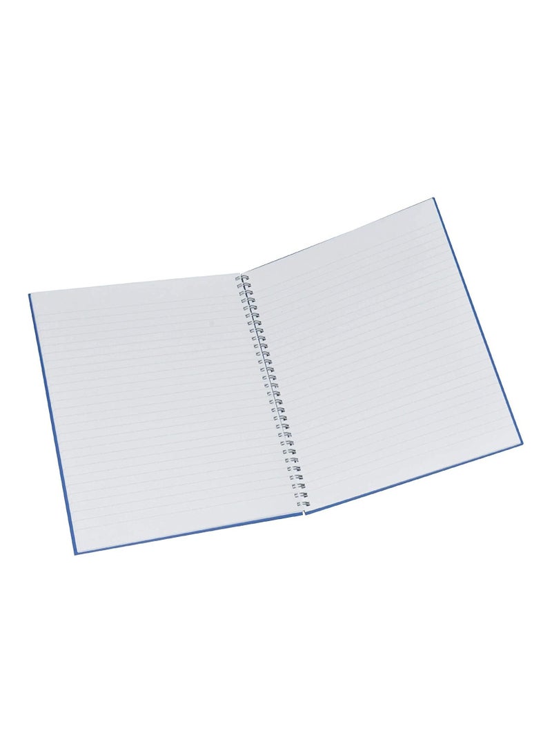 FIS Manuscript Books 8 mm Single Ruled With Spiral, 2 Quire 96 Sheets, Size 10 x 8 Inch (25.4 x 20.32 cm) - FSMN10X82QSB - Image 2