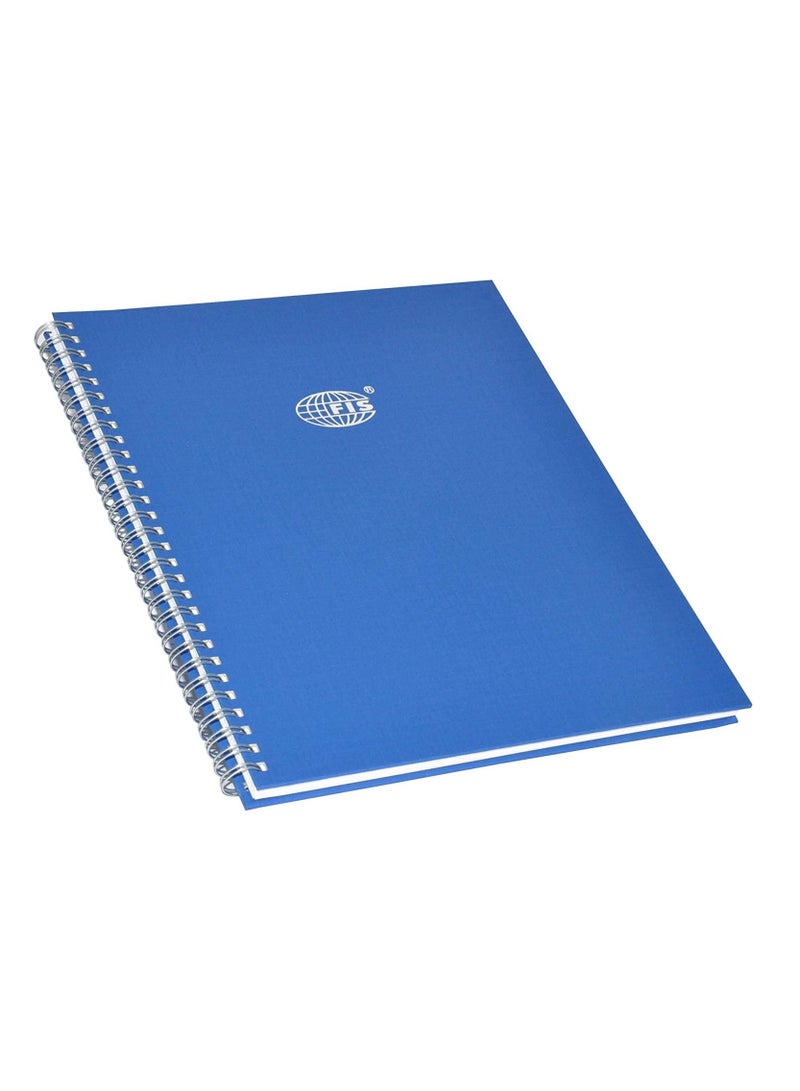 FIS Manuscript Books 8 mm Single Ruled With Spiral, 2 Quire 96 Sheets, Size 10 x 8 Inch (25.4 x 20.32 cm) - FSMN10X82QSB - Image 1