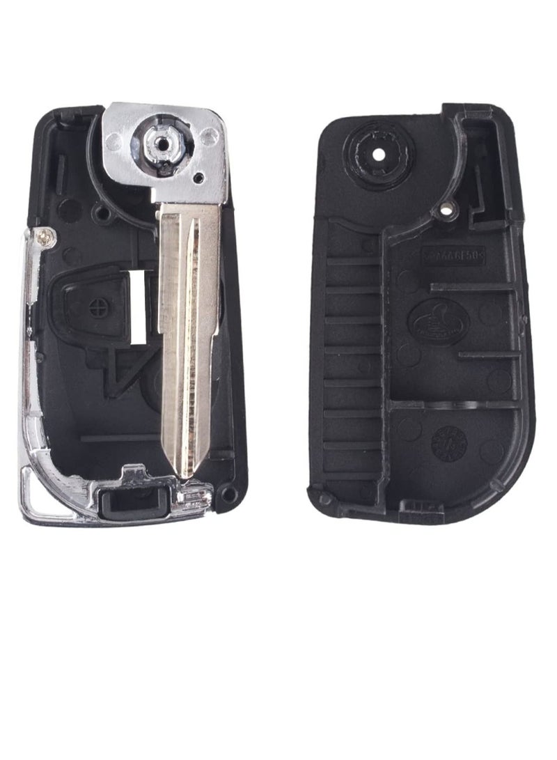 Remote Flip Car Key Case Shell Right Groove For Mitsubishi Pajero Sport Outlander Grandis Asx 3 Buttons