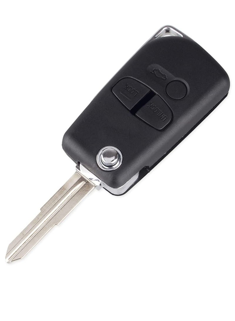 Remote Flip Car Key Case Shell Right Groove For Mitsubishi Pajero Sport Outlander Grandis Asx 3 Buttons