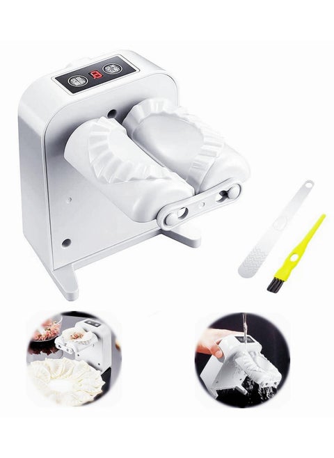 Electric Dumpling Maker Machine | Automatic Dumpling Maker | Adjustable, Easy to Operate Home Dumpling Press | Includes Spoon & Brush | Fast Dumpling Mould Machine