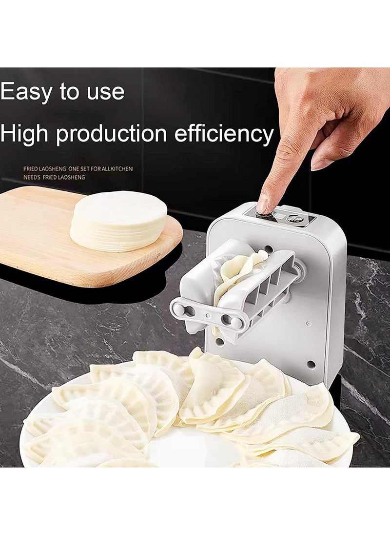 NBB GLOBAL TRADERS - Electric Dumpling Maker Machine | Automatic Dumpling Maker | Adjustable, Easy to Operate Home Dumpling Press | Includes Spoon & Brush | Fast Dumpling Mould Machine - Image 1