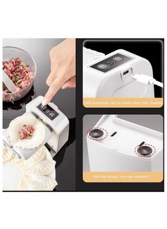NBB GLOBAL TRADERS Electric Dumpling Maker Machine | Automatic Dumpling Maker | Adjustable, Easy to Operate Home Dumpling Press | Includes Spoon & Brush | Fast Dumpling Mould Machine  - Image 3