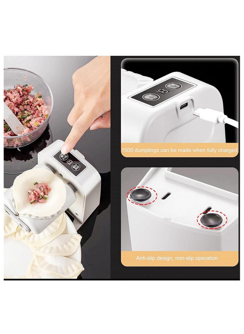 NBB GLOBAL TRADERS - Electric Dumpling Maker Machine | Automatic Dumpling Maker | Adjustable, Easy to Operate Home Dumpling Press | Includes Spoon & Brush | Fast Dumpling Mould Machine - Image 1