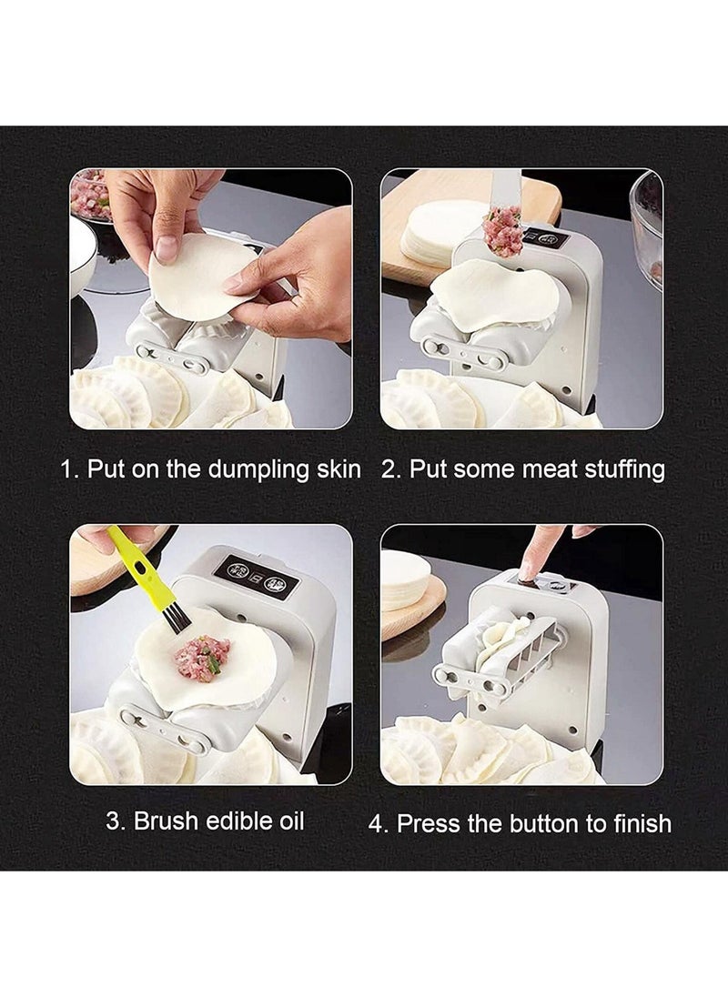 NBB GLOBAL TRADERS - Electric Dumpling Maker Machine | Automatic Dumpling Maker | Adjustable, Easy to Operate Home Dumpling Press | Includes Spoon & Brush | Fast Dumpling Mould Machine - Image 1