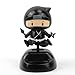 YGMONER Solar Powered Ninja Bobblehead Car Dashboard Ornaments EcoFriendly Vibrant Car Decor Accessories for Office Vehicle - Image 3