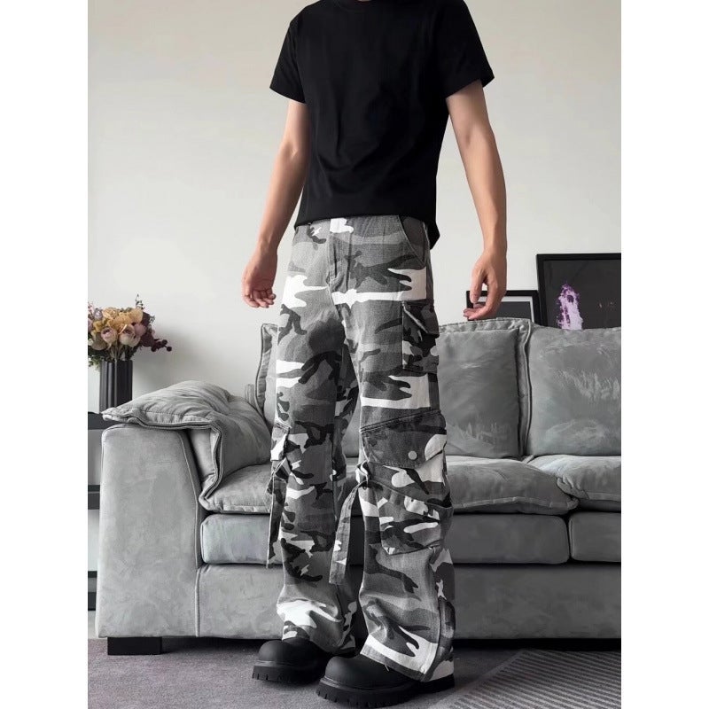 Unisex Classic Denim Jeans Loose Fit Daily Outdoor Wear - Image 4