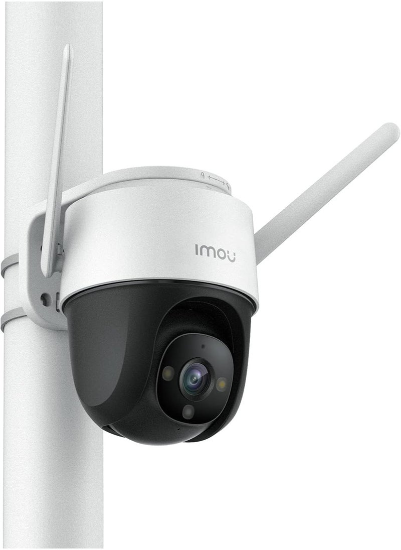 ايمو كاميرا مراقبة خارجية مع ضوء كاشف ومنبه صوتي، كاميرا بدقة 4MP QHD قابلة للامالة 2.4G، كاميرا رصاصة مقاومة للماء IP66 مقاومة للطقس 2.5K، كاميرا IP للرؤية الليلية بالألوان الكاملة مع تحدث ثنائي  - Image 2