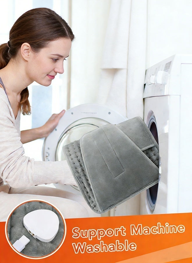 Yaqeen Electric Waist Heating Belt Multifunctional Heating Pad Waist Heated  Electric Heating Pad For Period Back Pain And Cramps Relief Warmer Pad Machine Washable Pad With LCD Controller Heat Pad with LCD Controller, 9 Heating Levels, 4 Gears Timing,12"x50" - Image 5