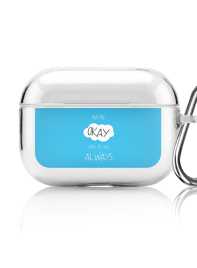 Stylizedd Classic Clear printed Case for Apple AirPods Pro 2nd Generation Thin Transparent Cover [Designed for Apple AirPods Pro 2nd Generation] - Maybe Okay - Image 1