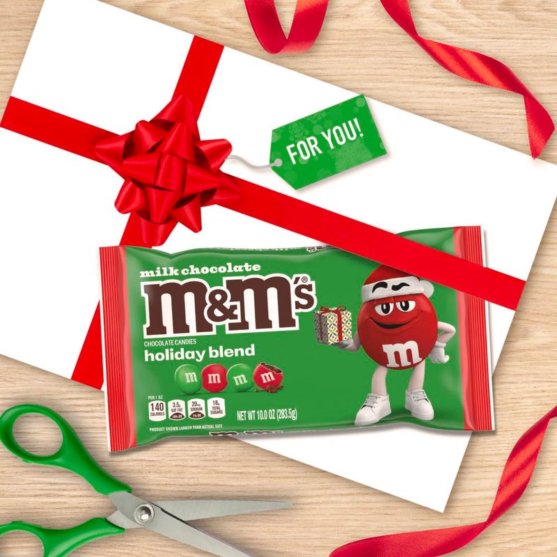 M&M'S Milk Chocolate Christmas Candy, Stocking Stuffers, Christmas Chocolate, 10 Oz Bag - Image 5