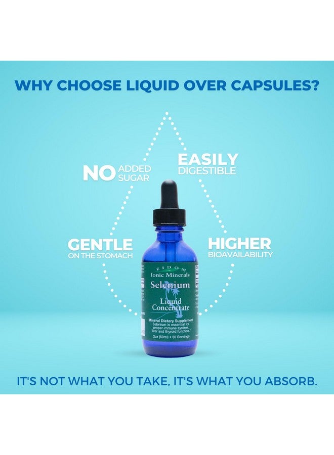 Eidon Ionic Minerals Liquid Selenium, Selenium Drops, Sodium Selenate Supplement, Support Liver Health and Thyroid Function, Immune System Support, 2 oz - Image 5