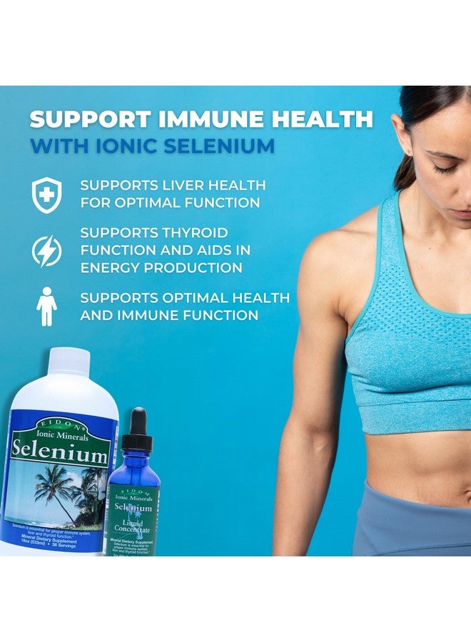 Eidon Ionic Minerals Liquid Selenium, Selenium Drops, Sodium Selenate Supplement, Support Liver Health and Thyroid Function, Immune System Support, 2 oz - Image 4