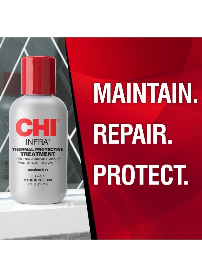 CHI Infra Thermal Protective Treatment, Hair Serum For Protecting Color & Adding Superior Shine & Softness, Hydrating Formula, Sulfate-free, 2 Oz  - Image 2