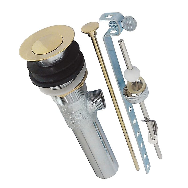 Elements of Design EB1002 Made to Match Brass Pop-Up Drain Assembly, 2-1/8" Diameter, Polished Brass - Image 4