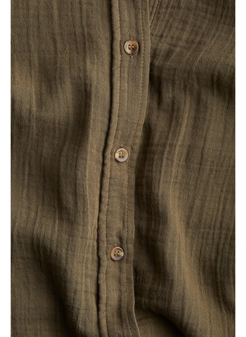 H&M MAMA Before & After Muslin shirt