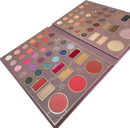 ADOERE Professional 78 Color Eyeshadow makeup kit Eye Face Palette Including 60 Eyeshadow 6 Pressured Powder 3 Highlighter3 Lip Cream3 Blusher 3 Concealer936 g Multicolors - Image 2