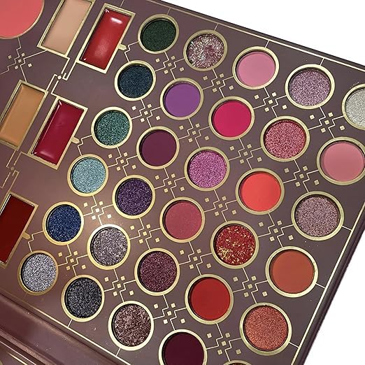 ADOERE Professional 78 Color Eyeshadow makeup kit Eye Face Palette Including 60 Eyeshadow 6 Pressured Powder 3 Highlighter3 Lip Cream3 Blusher 3 Concealer936 g Multicolors - Image 3