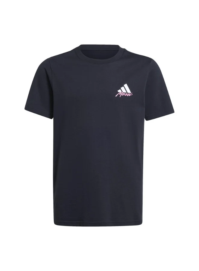 adidas Adidas Y Messi G T M Black Football/Soccer T-Shirts For Men