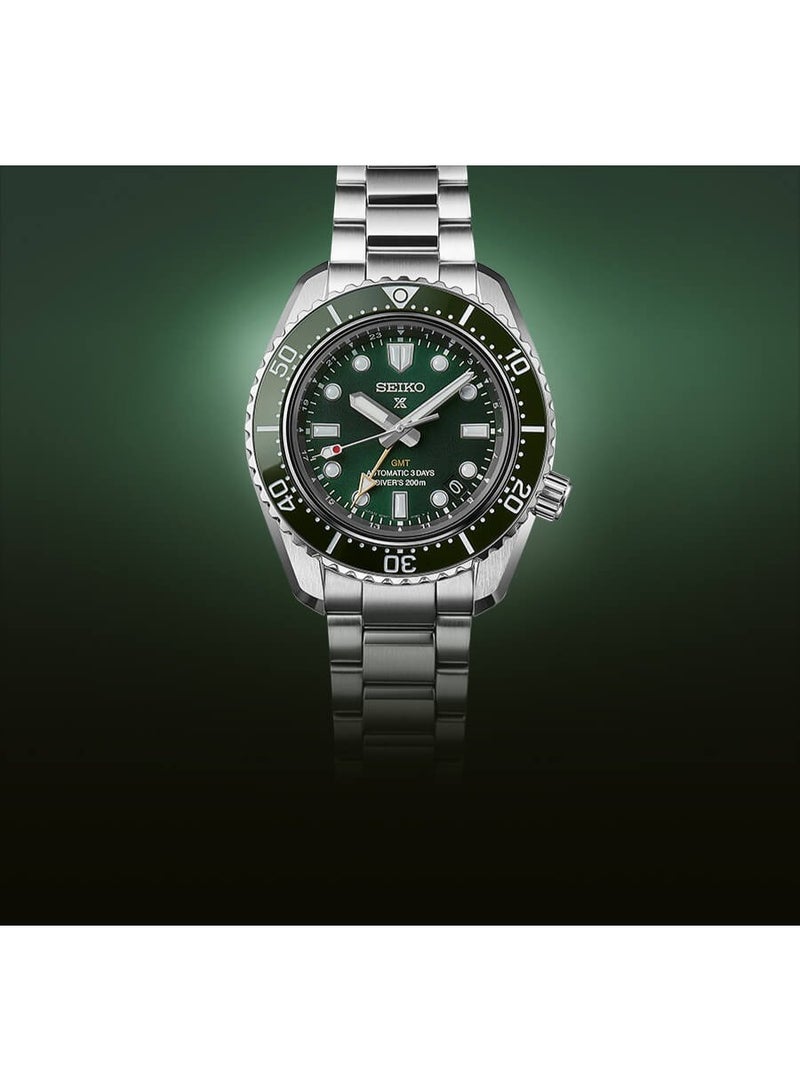 Seiko Prospex SPB381 “1968 Diver’s GMT” – Modern Re-interpretation with Rich Green Dial, Gold GMT Hand, 72-Hour Reserve, 42mm Dive-Spec Steel - Image 2