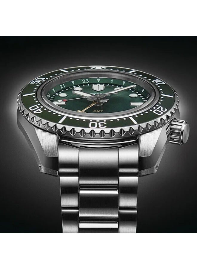 Seiko Prospex SPB381 “1968 Diver’s GMT” – Modern Re-interpretation with Rich Green Dial, Gold GMT Hand, 72-Hour Reserve, 42mm Dive-Spec Steel - Image 4