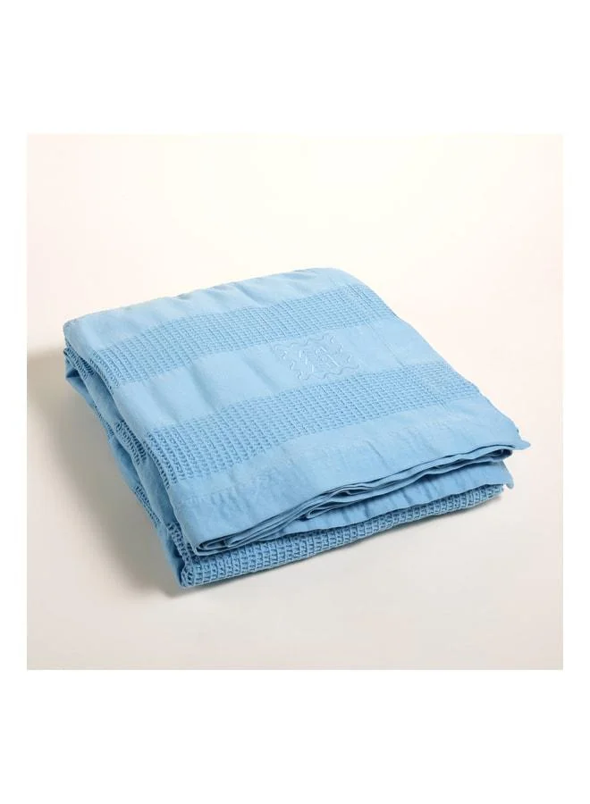 Zsa Zsa Zsu  Braga Blue Double Bed Cotton Duvet Cover  | Best Price UAE