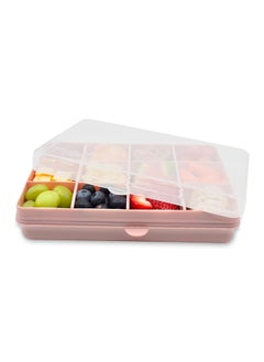 melii Snackle Box with Removable Divider, 4Oz, Pink  - Image 1