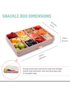 melii Snackle Box with Removable Divider, 4Oz, Pink  - Image 3