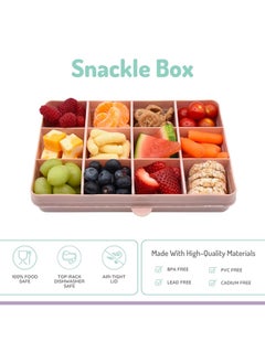 melii Snackle Box with Removable Divider, 4Oz, Pink  - Image 2