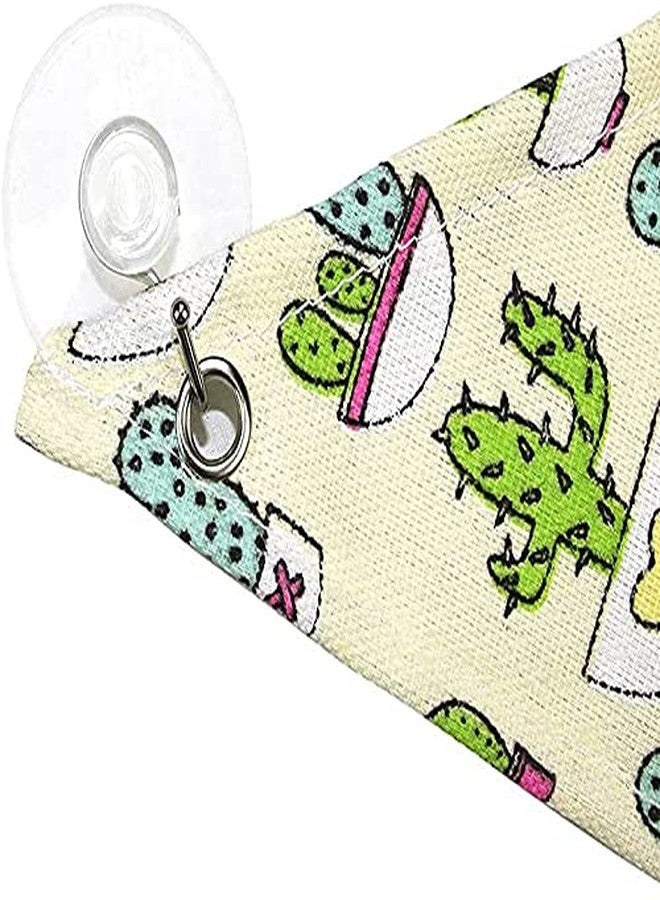 Yulaexie Bearded Dragon Hammock Swing Hanging Reptile Bed Lounger with Pillow Hooks & Suction for Lizards, Gecko, Lguana Reptiles(Beige)… - Image 2