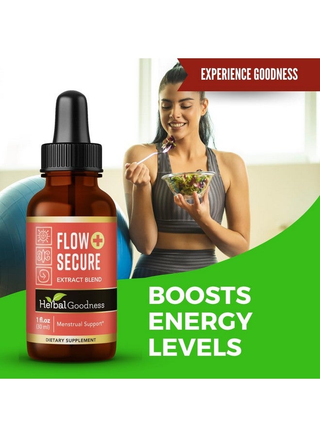 Herbal Goodness Flow Secure 1oz - Menstrual Support Supplement for Women - Hormone Balance, Mood Support, Aids Relaxation, Metabolic & Digestive Health - Image 4