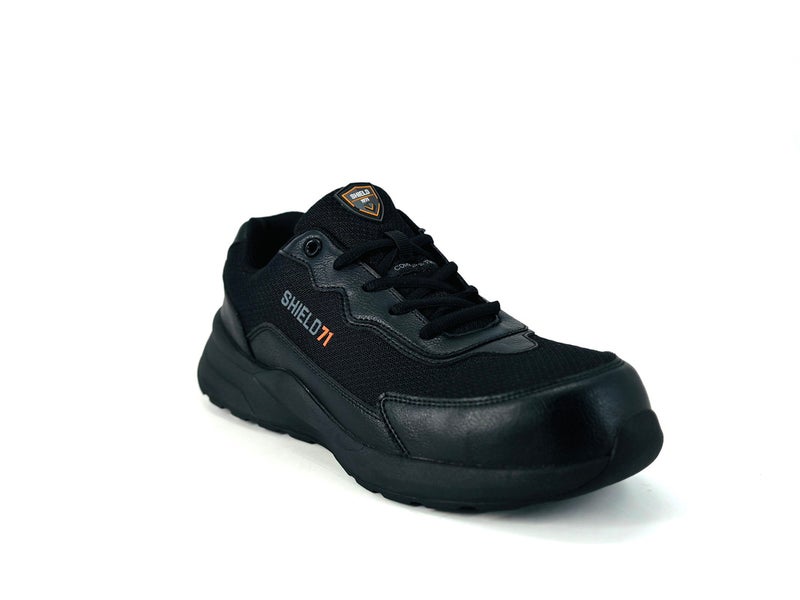 Shield ENDURA CT MESH Men’s Black Safety Shoes | Lightweight Composite Toe, Composite Plate, Slip-Resistant, ESD Protection - Image 3