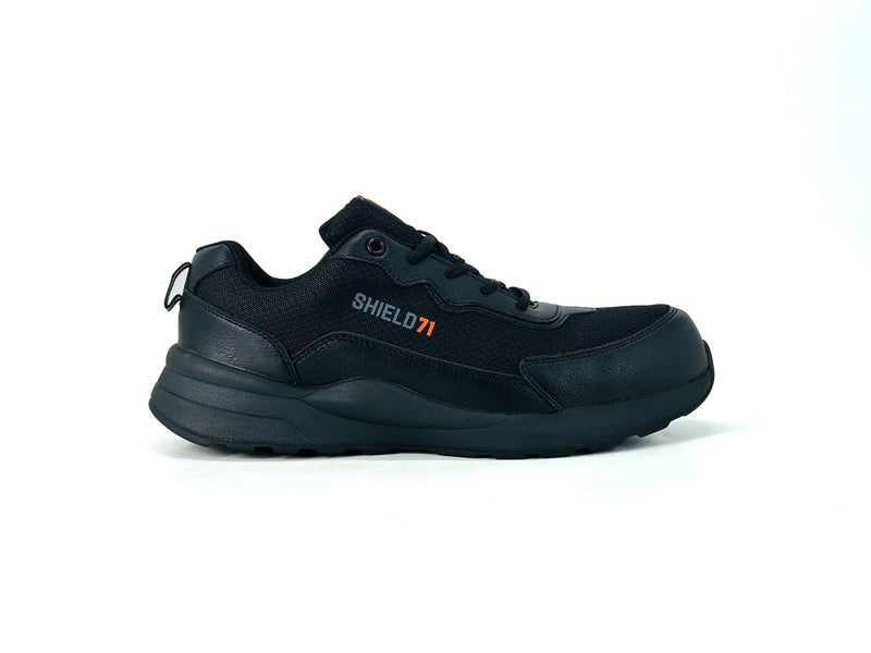 Shield ENDURA CT MESH Men’s Black Safety Shoes | Lightweight Composite Toe, Composite Plate, Slip-Resistant, ESD Protection - Image 1