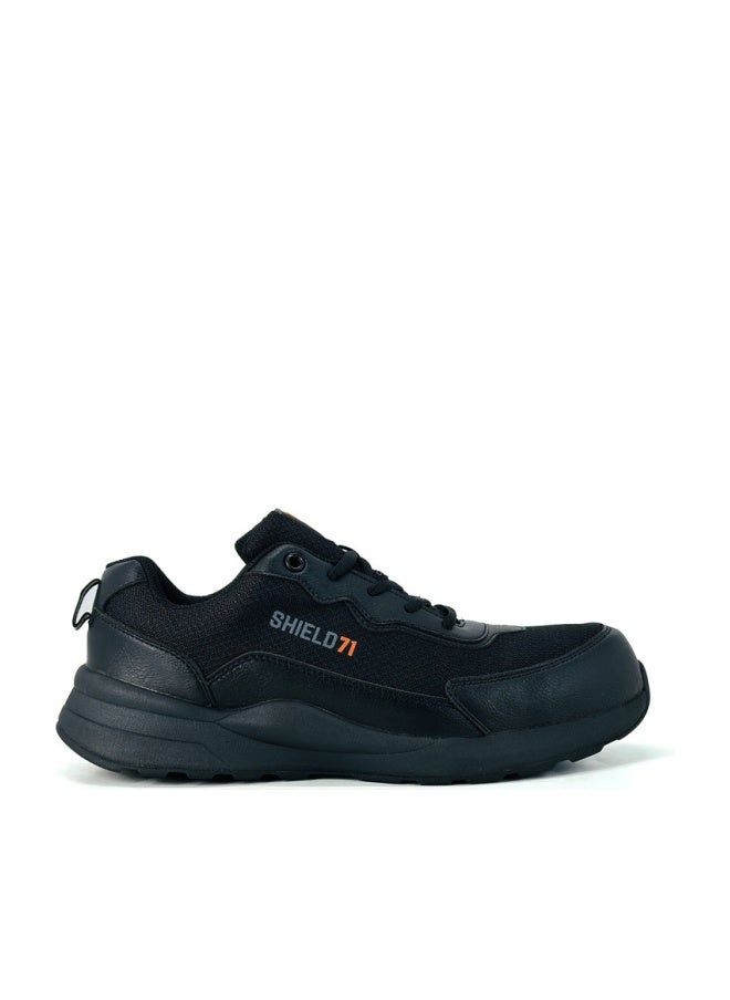 Shield ENDURA CT MESH Men’s Black Safety Shoes | Lightweight Composite Toe, Composite Plate, Slip-Resistant, ESD Protection - Image 1