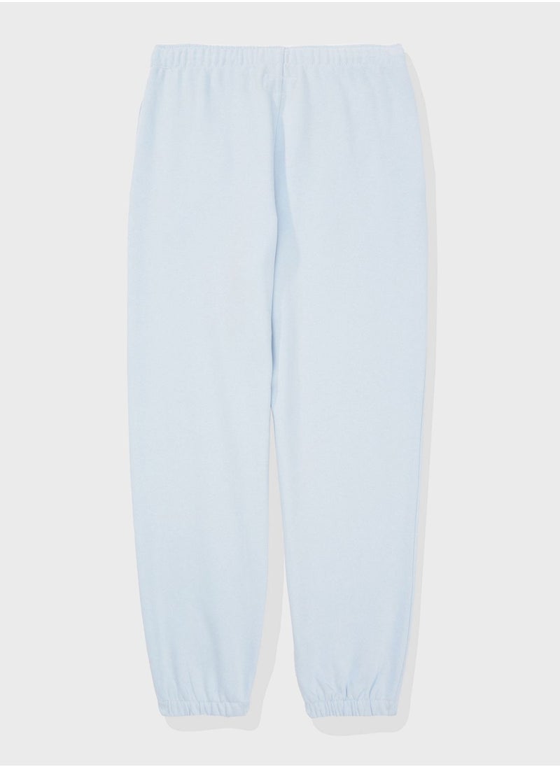 American Eagle - Drawstring Wide Leg High Waist Jogger - Image 1
