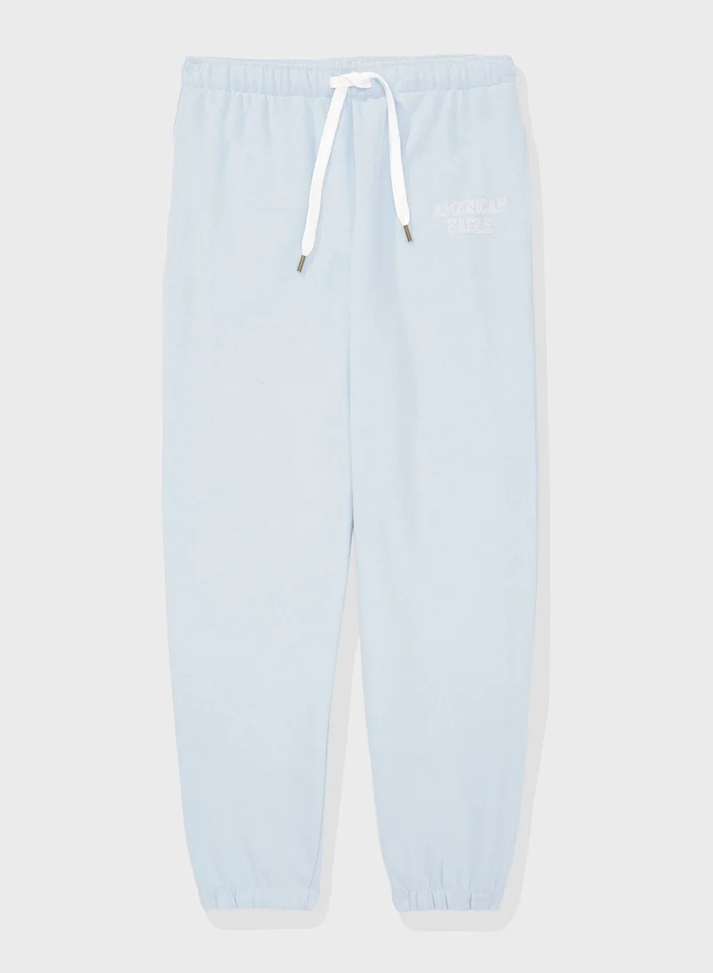 امريكان ايجل Drawstring Wide Leg High Waist Jogger