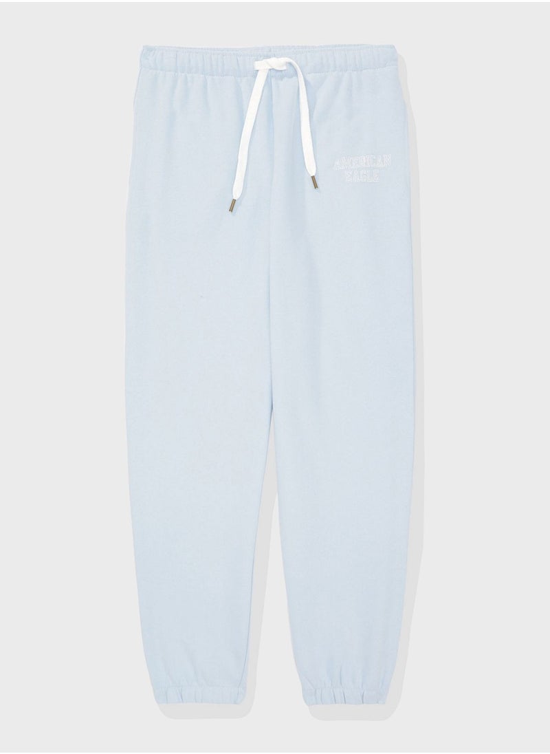 American Eagle - Drawstring Wide Leg High Waist Jogger - Image 1