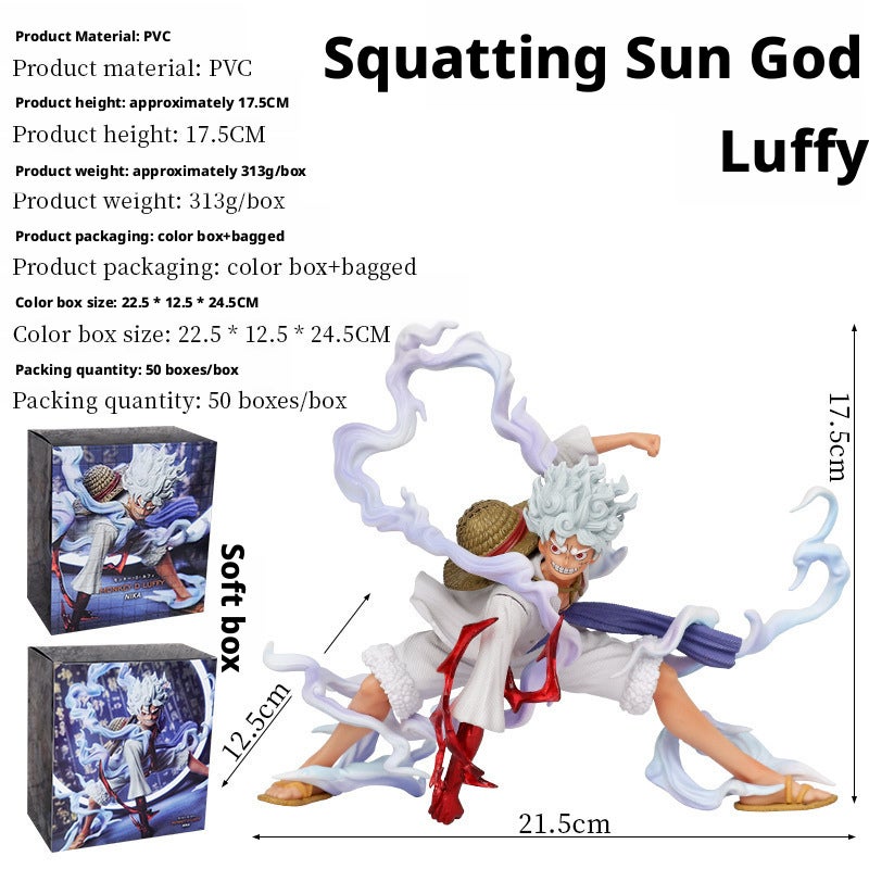 One Piece Sun God Nika Kneeling Figure - Image 2