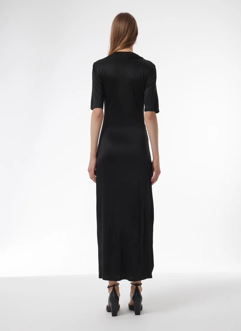 Leem  Ruffle Applique Dress for Women | Best Price UAE