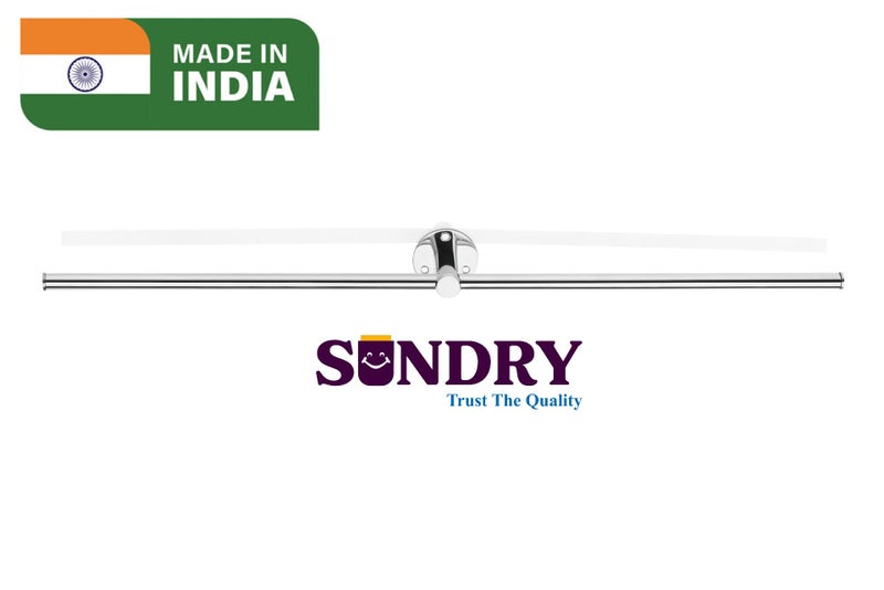 Sundry Forging-Series 24 Inch Premium Towel Rod Chrome Finish Bathroom Accessories Hanger (Stainless Steel) 24 inch 1 Bar Towel Rod (Steel Pack of 1) 5 Year Warranty - Image 5