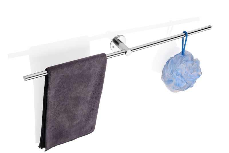 Sundry Forging-Series 24 Inch Premium Towel Rod Chrome Finish Bathroom Accessories Hanger (Stainless Steel) 24 inch 1 Bar Towel Rod (Steel Pack of 1) 5 Year Warranty - Image 4