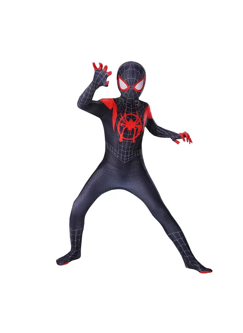 Generic Kids Miles Morales Costume Spiderman Cosplay Jumpsuit  - Image 1