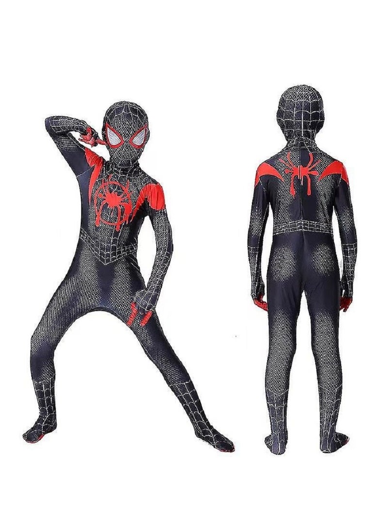 Generic Kids Miles Morales Costume Spiderman Cosplay Jumpsuit  - Image 2