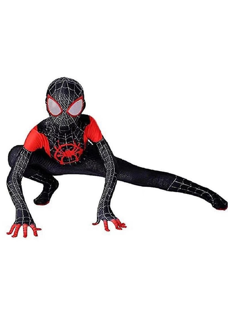 Generic Kids Miles Morales Costume Spiderman Cosplay Jumpsuit  - Image 3
