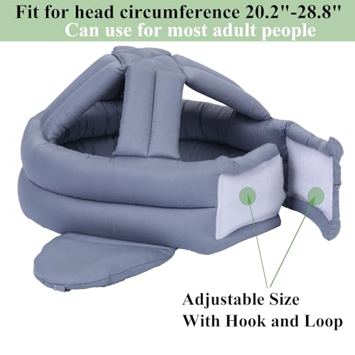 YABOYUGO Thick Soft Elderly Protective Helmet with Breathable, Safe and Comfortable Material, Grey - Image 4