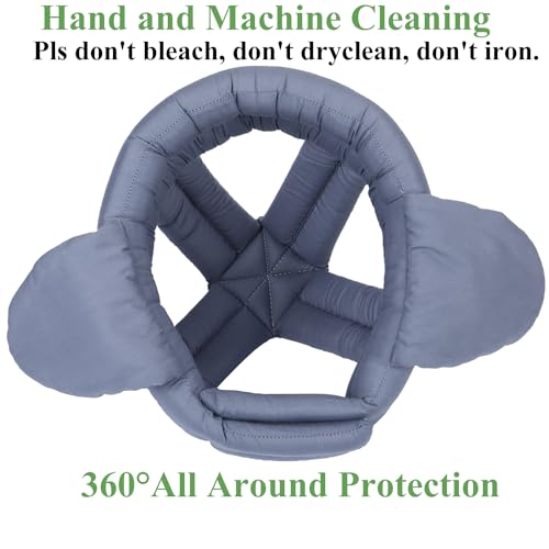 YABOYUGO Thick Soft Elderly Protective Helmet with Breathable, Safe and Comfortable Material, Grey - Image 5