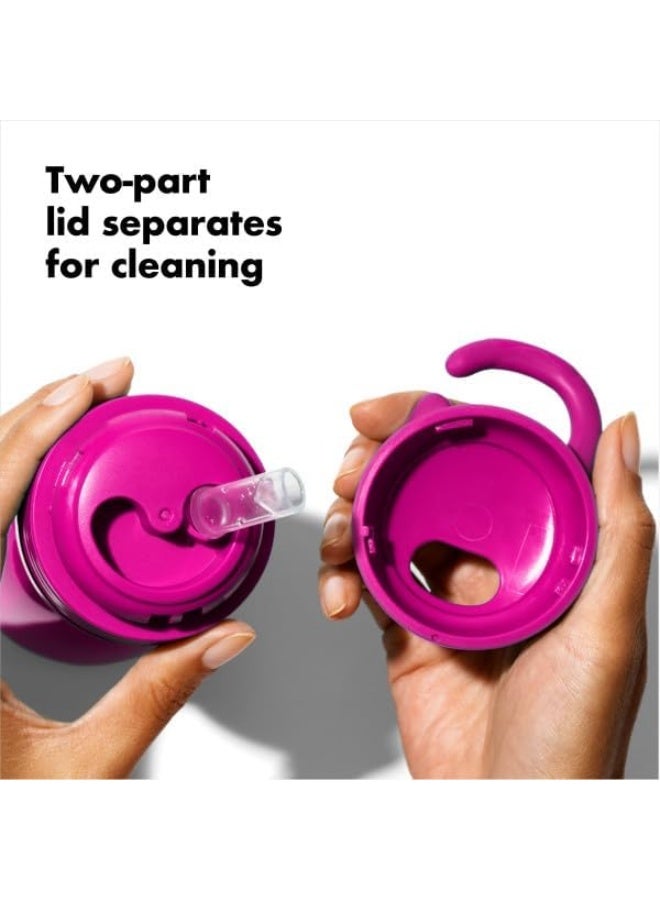 OXO Tot Adventure Water Bottle Pink - Image 3