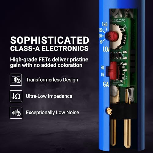 SE ELECTRONICS DM2 TNT: 1-Channel Active Inline preamp for Dynamic/Ribbon mics, +30dB gain and 8 Load impedance Settings. Perfect for Home Studios, podcasts, Streaming, Recording. - Image 3
