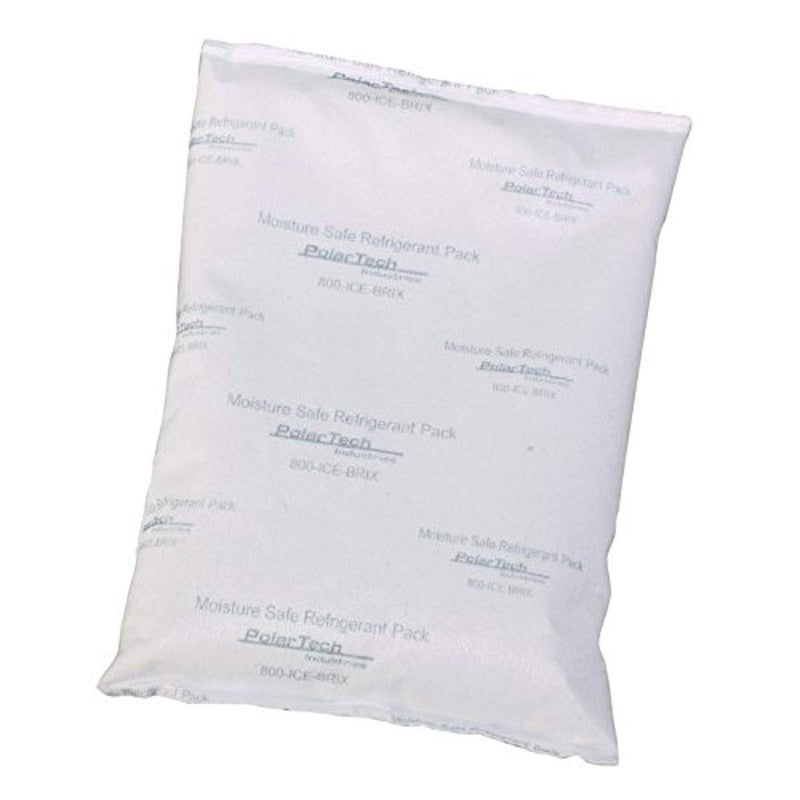 TP8/MS Ice Brix Viscous Gel Moisture Safe Refrigerant Cold Pack, 4" Length x 6-1/2" Width x 3/4" Thick (Case of 18), White