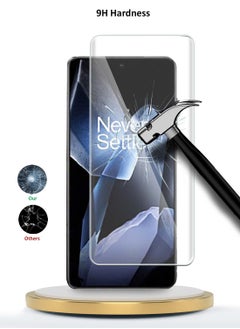 Wtech OnePlus 13 5G 2024 Premium Curved Edges UV Full Glue Full Cover Tempered Glass Screen Protector (MSGUCN) - Clear  - Image 3